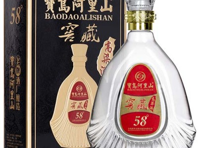 寶島阿里山窖藏高粱酒58度清香型白酒整箱六瓶600ml/盒