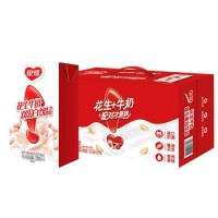 銀鷺花生牛奶 整箱24盒250ml復(fù)合雙蛋白含乳飲料